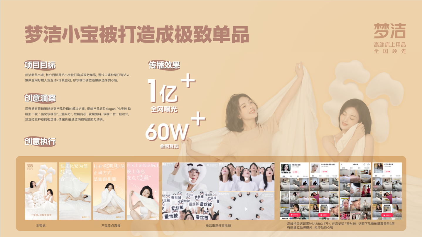 梦洁 - 新品上市媒介投放